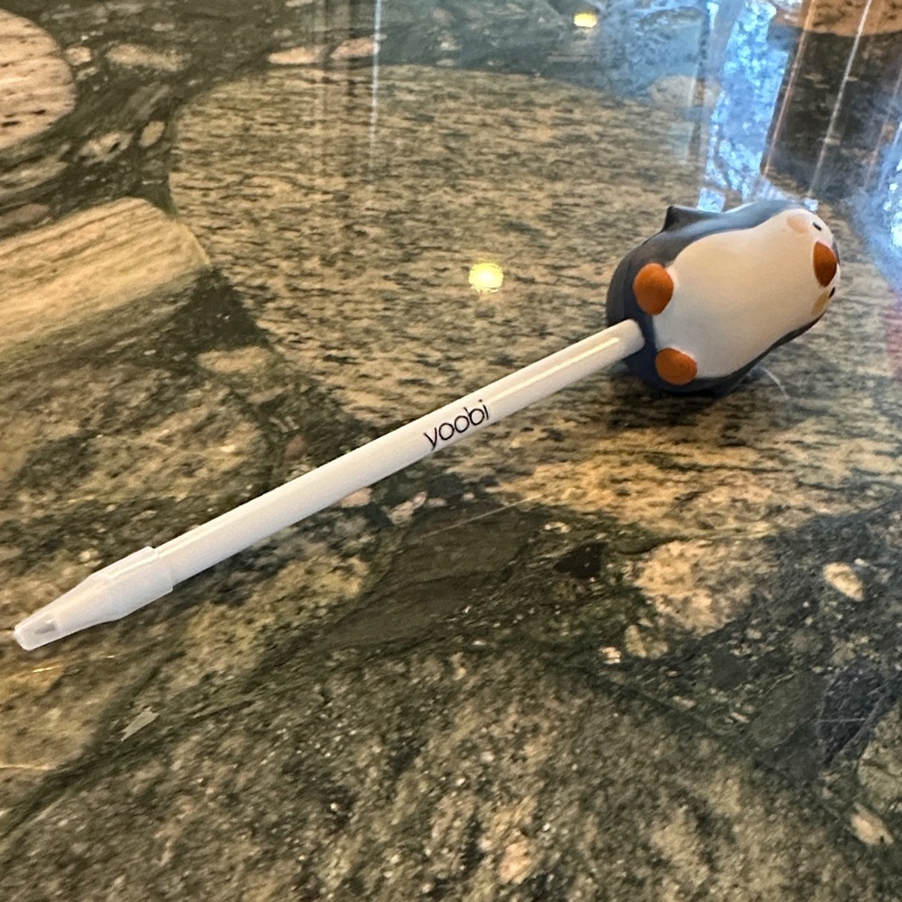 Yoobi Blue and White Penguin Bird Pen - Picture 2 of 6